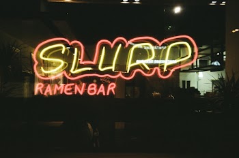 Yellow And Red Slurp Led Sign