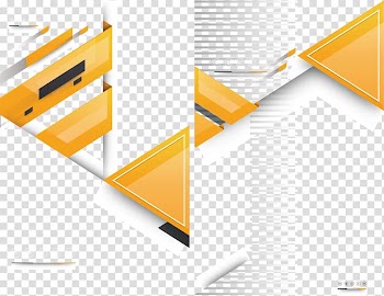 Yellow and white abstract illustration, Origami Graphic design, Yellow origami business cover transparent background PNG clipart