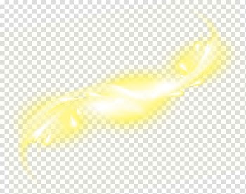 Yellow and white feather , Light Yellow Gratis, Yellow dream light effect element transparent background PNG clipart