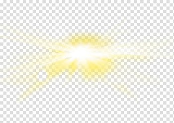 Yellow and white light illustration, Light , The sun's rays shine transparent background PNG clipart