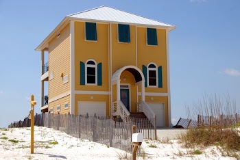 Yellow and White Painted House