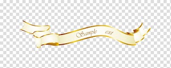 Yellow Angle Font, bright shiny gold ribbon label graded English transparent background PNG clipart