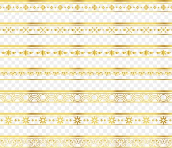Yellow Angle Pattern - Delicate gold lace border 