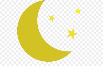 Yellow Area Pattern - Crescent Moon Clipart 