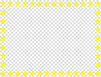 Yellow Area Pattern, Star Frame transparent background PNG clipart