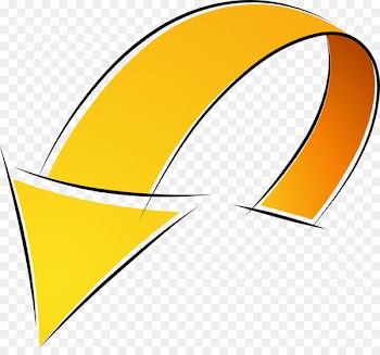 Yellow Arrow Arah - Yellow hand painted arrow 