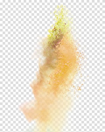 Yellow atmospheric explosion effect element transparent background PNG clipart