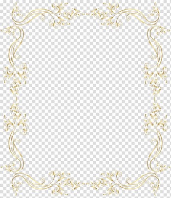 Yellow backdrop illustration, Area Placemat Pattern, Floral Border Frame Gold transparent background PNG clipart