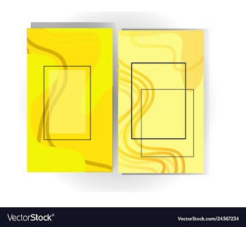 Yellow background modern vector image
