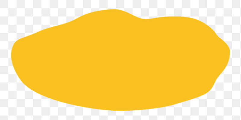 Yellow badge png organic shape | Free PNG - rawpixel
