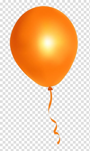 Yellow balloon , Balloon Orange , balloons transparent background PNG clipart