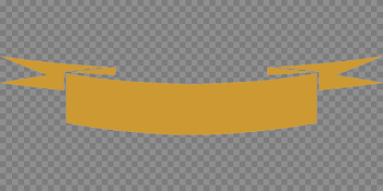 Yellow Banner PNG Image with Transparent Background