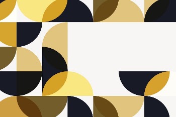 Yellow Bauhaus border background, beige | Free Vector - rawpixel