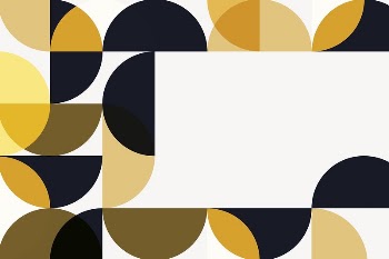 Yellow Bauhaus border background, beige | Free Vector - rawpixel