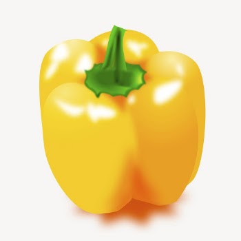 Yellow bell pepper clipart, collage | Free PSD - rawpixel