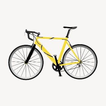 Yellow bicycle clipart, illustration psd. | Free PSD - rawpixel