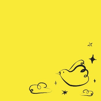 Yellow bird background, cute doodle | Free PSD - rawpixel