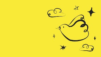 Yellow bird wallpaper, cute doodle | Free Photo - rawpixel