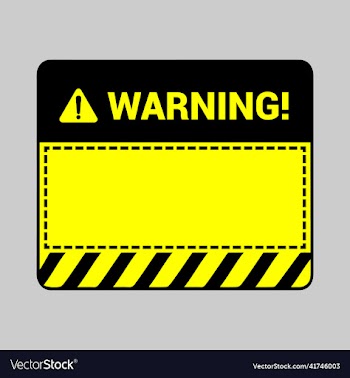 yellow black warning sign