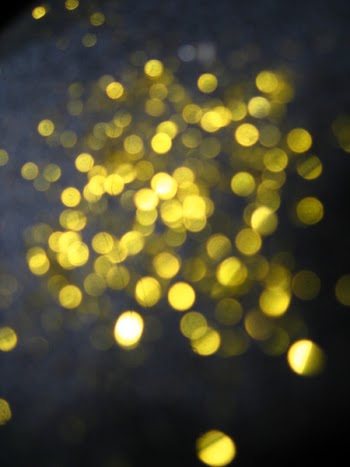 Yellow Bokeh, glitter vintage lights background