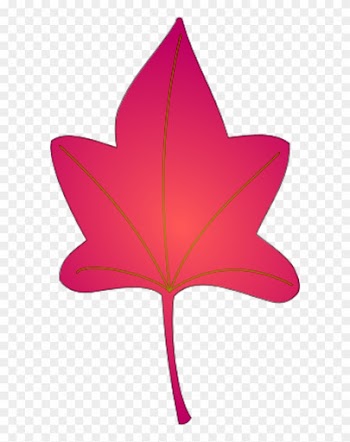 Yellow Brown Autumn Leaf - Clip Art