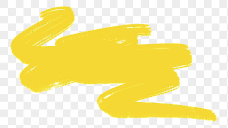 Yellow brush stroke png sticker, | Free PNG Illustration - rawpixel