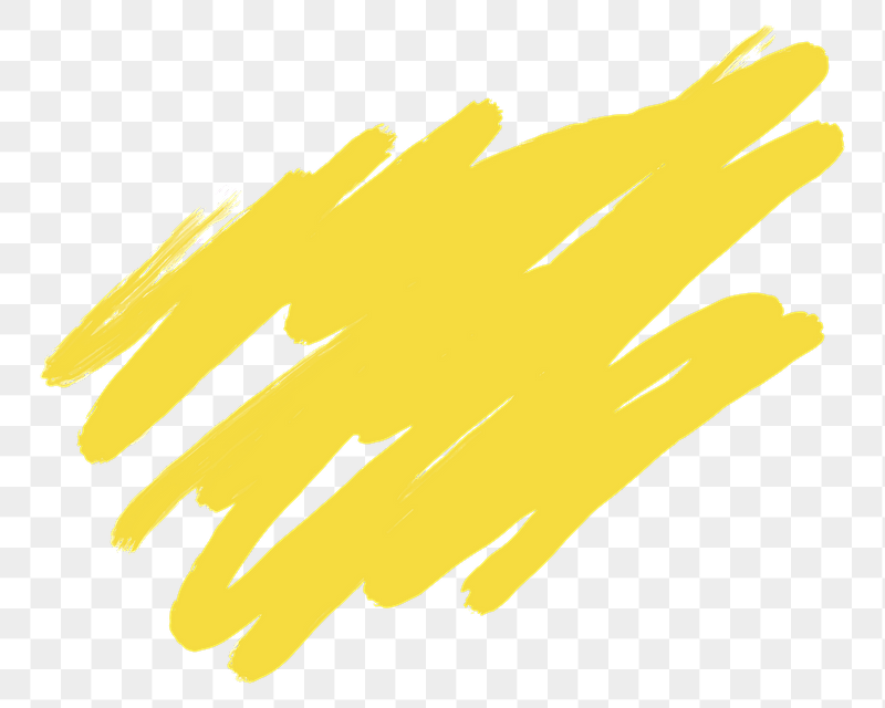 Yellow brush stroke png sticker, | Free PNG Illustration - rawpixel