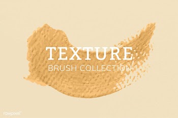 Yellow brush stroke texture | Free stock vector - 680978