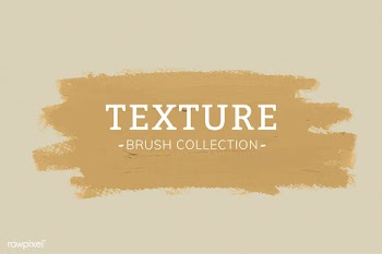Yellow brush stroke texture | Free stock vector - 680994