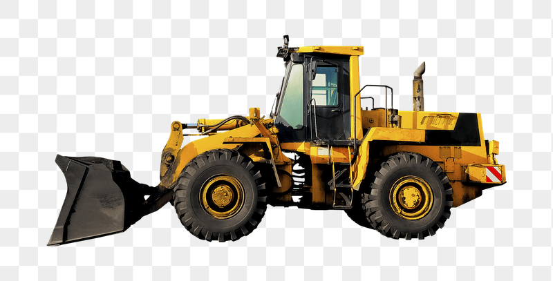 Yellow bulldozer png sticker, transparent | Free PNG - rawpixel