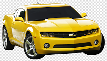Yellow Camaro PNG Image Transparent