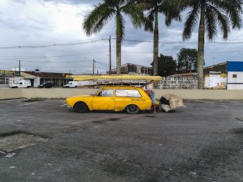 Yellow Car In Tropics