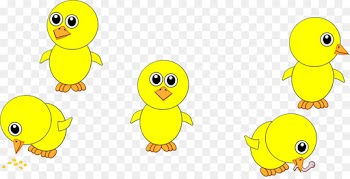 yellow cartoon bird text beak