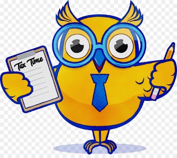 yellow cartoon clip art owl line