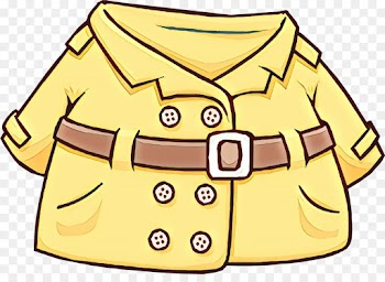 yellow cartoon clip art sleeve outerwear