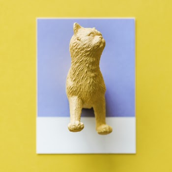 Yellow Cat Figurine