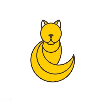 Yellow cat geometrical animal vector | Free stock vector - 520946