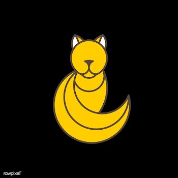Yellow cat geometrical animal vector | Free stock vector - 520972