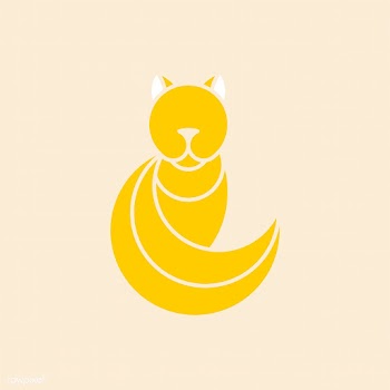 Yellow cat geometrical animal vector | Free stock vector - 520990