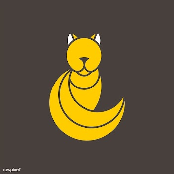 Yellow cat geometrical animal vector | Free stock vector - 520997
