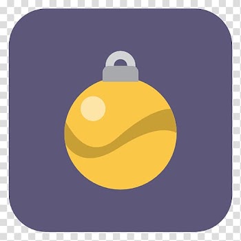 Yellow, Christmas ball transparent background PNG clipart