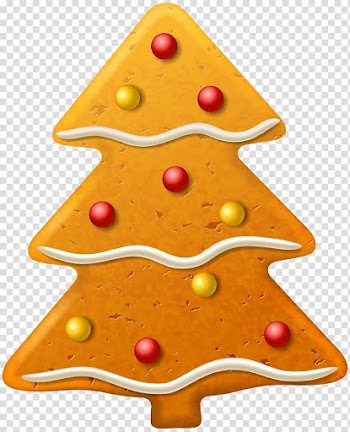 Yellow Christmas tree with baubles, Christmas cookie Gingerbread , Christmas Cookie Tree transparent background PNG clipart