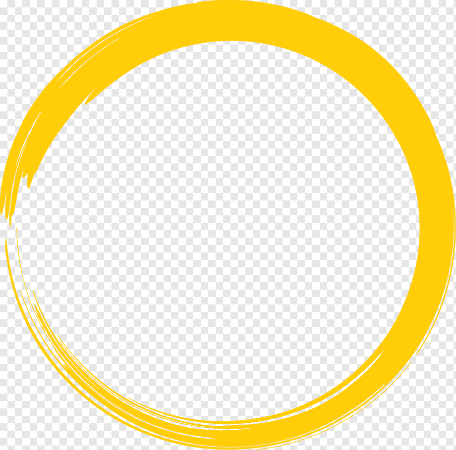 yellow circle, Drawing, yellow brush, angle, painting, material png