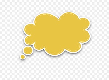 Yellow Circle Fruit Pattern - Vector yellow cloud bubble dialog box 