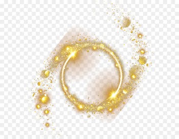 Yellow Circle Jewellery Pattern - Gold decoration material cool desertification aperture 