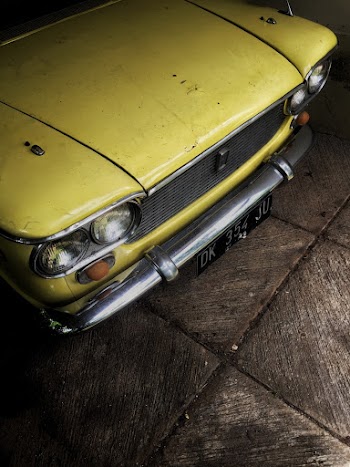 Yellow Classic Vehicle