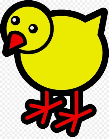 yellow clip art bird beak