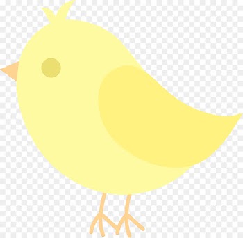 yellow clip art bird cartoon beak
