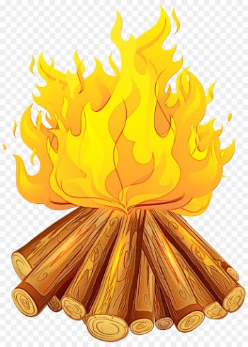 yellow clip art fire flame