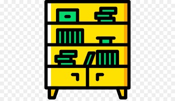 Yellow Clip art Furniture Line Brand - bookcases icon 
